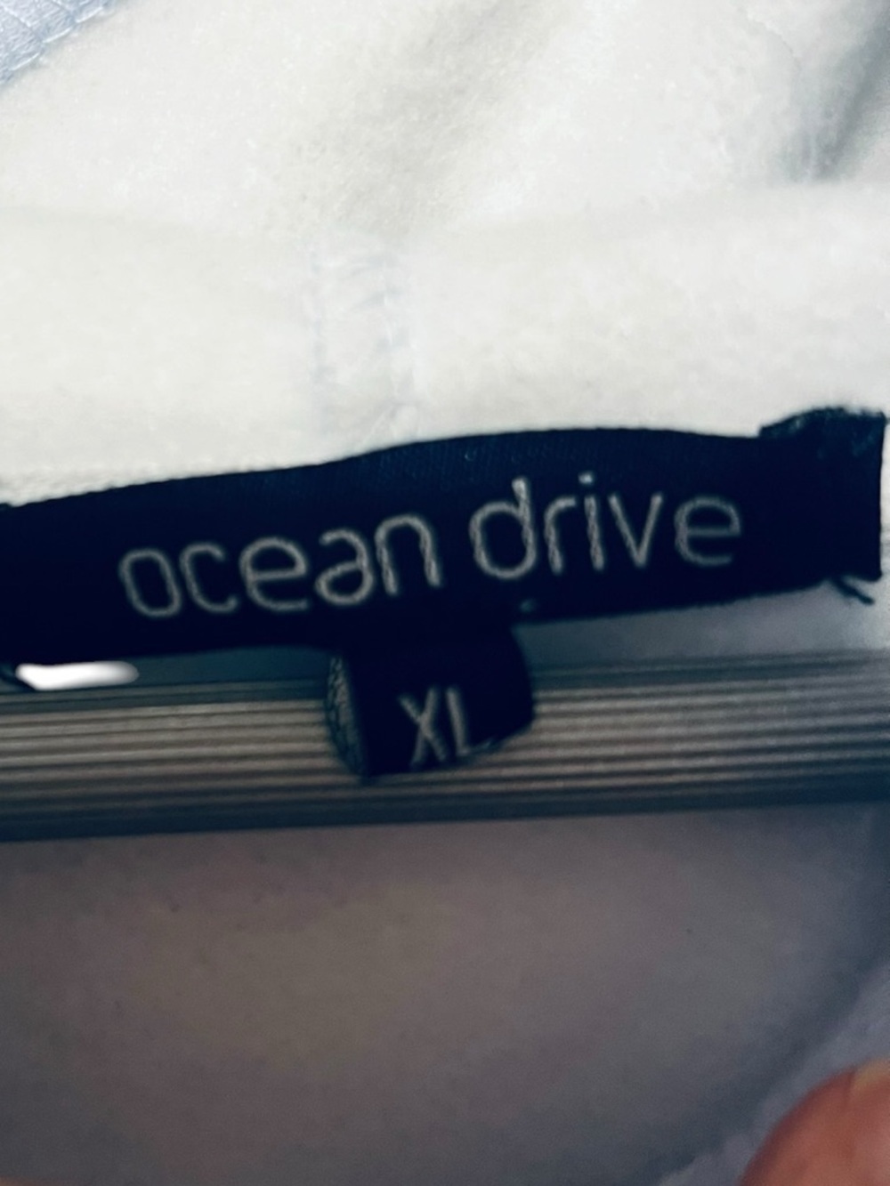 Ocean Drive Hamptons Floral Patch Hoodie Tie Dye Blue Pullover XL - Picture 5 of 6